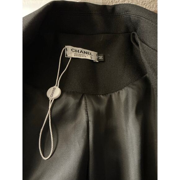 Chanel Logo Patch Blazer CC Crest Buttons Runway Jacket - Picture 15 of 16